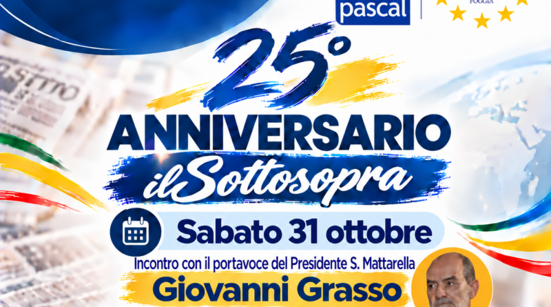 Il 25° anniversario de ilSottosopra: incontro con Giovanni Grasso